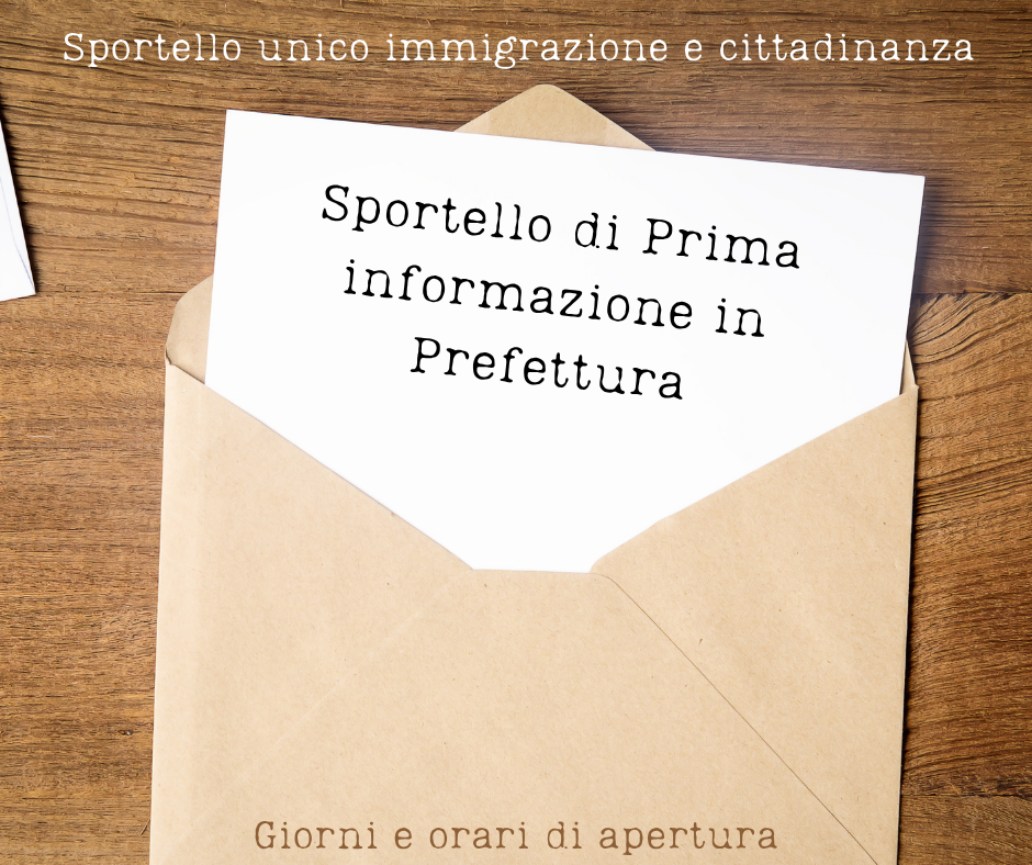SPORTELLO DI PRIMA INFORMAZIONE
